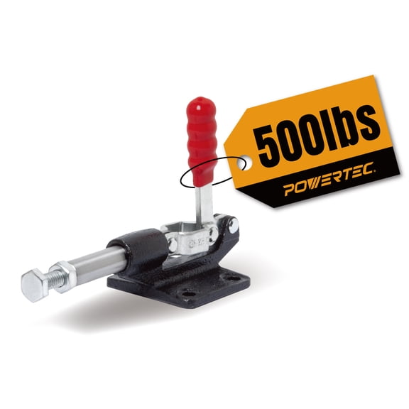 POWERTEC 1PK Toggle Clamp, 500lbs Holding Capacity, 305CM Quick Release Push/Pull Clamp for Woodworking Jigs and Fixtures, Pocket Hole Jigs, Welding, CNC (20318)