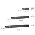 thumbnail image 7 of American Art Decor Floating U Wall Shelves Rustic Wooden Shelves - Black - Set of 3, 7 of 7