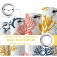 thumbnail image 6 of Ocean Coral Blackout Curtains for Bedroom/Living Room, Thermal Insulated Kitchen Curtains, Coastal Colorful Vibrant Rainbow Watercolor Grommet Darkening Window Treatment Drapes 42"x84"x2, 6 of 8