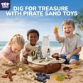 thumbnail image 6 of TOY Life Pirate Beach Toys for Kids Ages 4-8, 31PCS Pirate Ship Sand Toys Set with Treasure Coins & Gems, Sandbox Role Play Toys for Kids, Outdoor Beach & Travel Summer Adventure Toys, 6 of 8