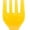 Sunflower Yellow, variant on Plastic Forks, Royal Blue, 18ct