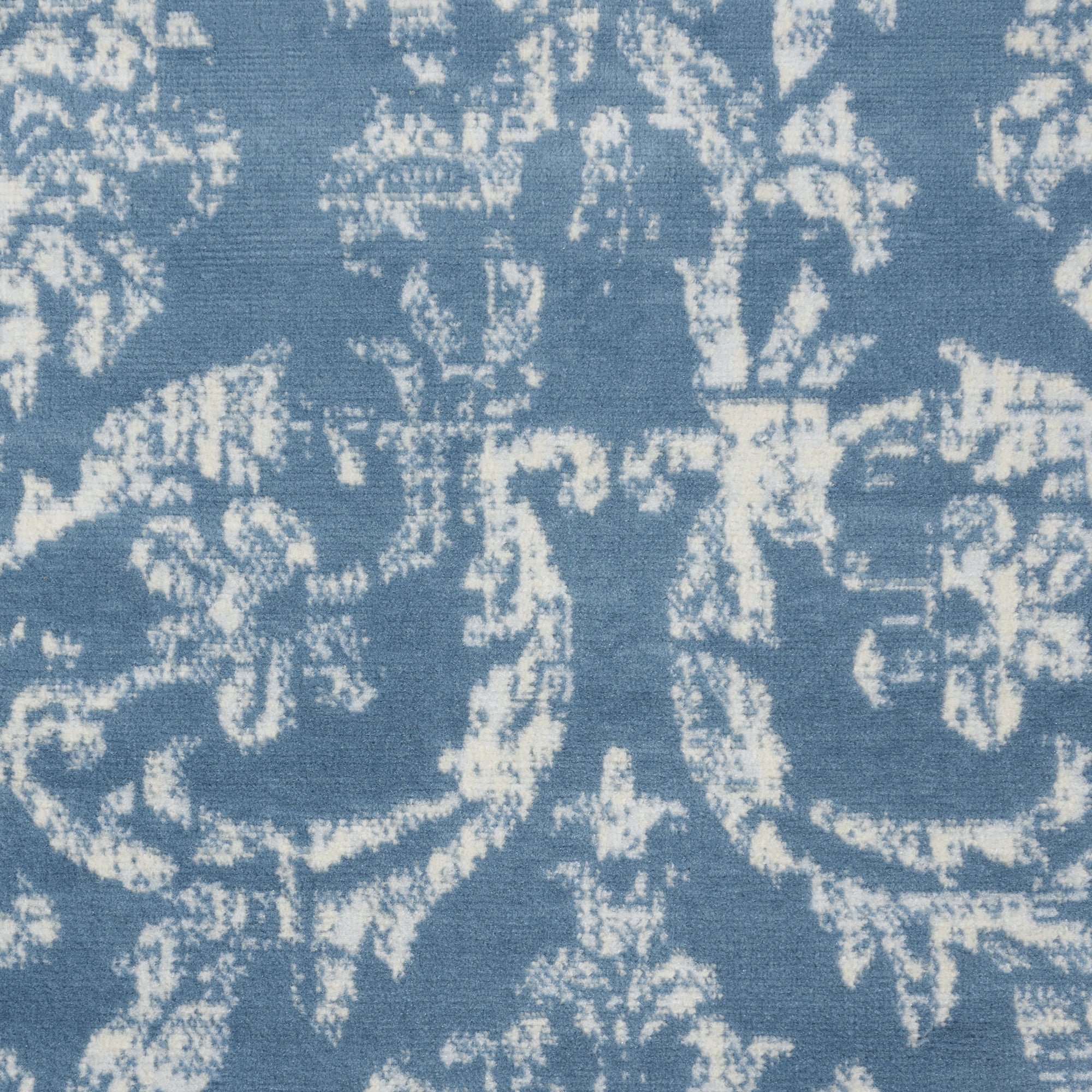 Nourison Bliss Vintage Farmhouse Blue 7'10" x 9'10" Area Rug, (8' x 10')