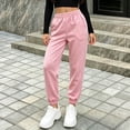 thumbnail image 6 of Qingpeng Boys Girls Winter Solid Color Elastic Wide-leg Pockets Jogger Cuffed SweatPants Long Pants for Kids, 6 of 6