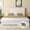 Off-White, variant on Frostbloom King Size Lift Up Velvet Bed with Vertical Striped Wingback Headboard and Under-bed Storage, Black