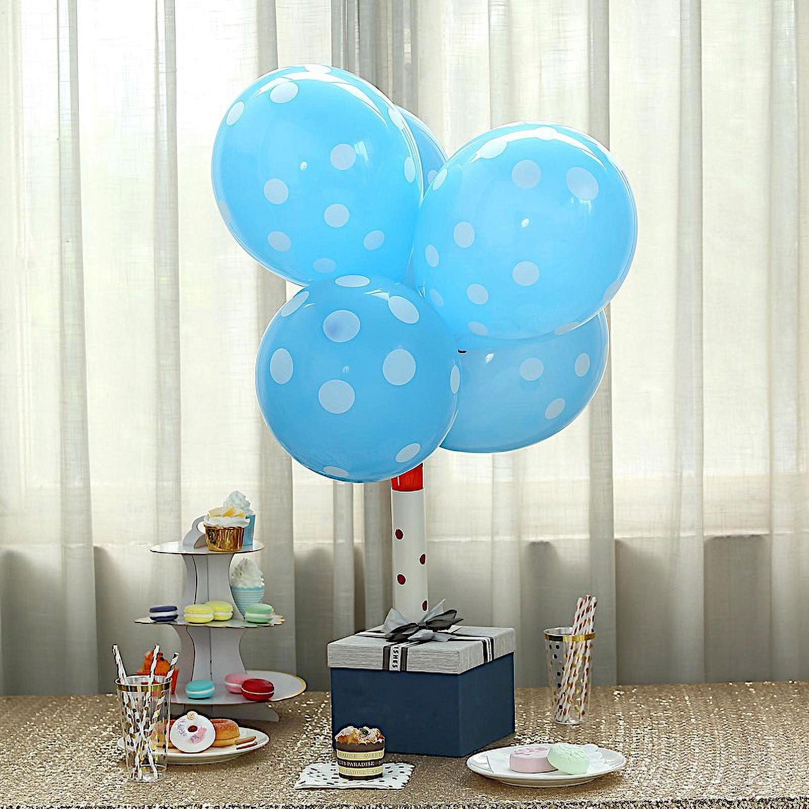 BalsaCircle 25 Blue White Polka Dots 12