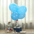 thumbnail image 2 of BalsaCircle 25 Blue White Polka Dots 12" Round Latex Helium Air Plain Balloons Wedding, 2 of 6
