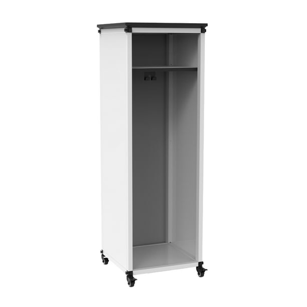 Modular Teacher Storage Narrow, Tall Module With Casters And