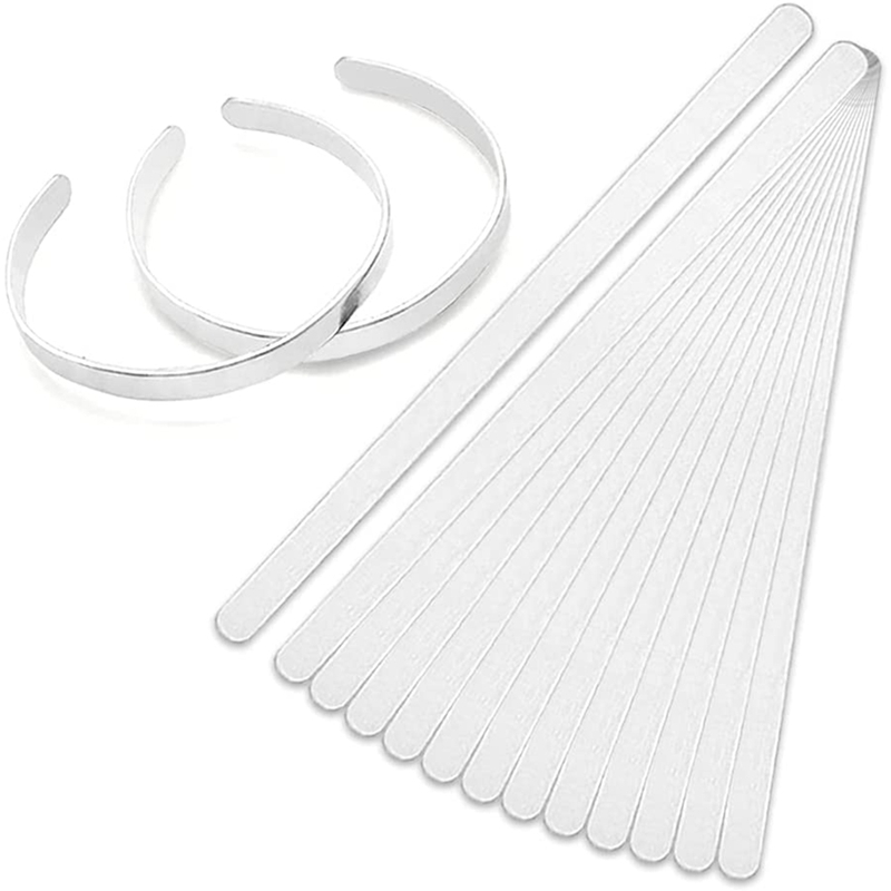 Premium Metal Stamping Bracelet Blank, 15 Pack Stainless Steel Bracelet Blank, Used for Jewelry