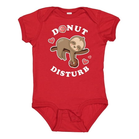 

Inktastic Donut Disturb Sloth Gift Baby Boy or Baby Girl Bodysuit