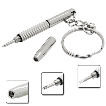 XaTanion Screwdriver Glasses 1 3PC Screwdriver Set in For Watch Keyring 3 Tool Tools & Home Improvement,Silver,4.5CM