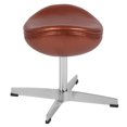 thumbnail image 3 of Copper Leather Ottoman, 3 of 3