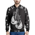 thumbnail image 3 of Chaqueta de vuelo más nueva de 2024, estampado de patrón de boxeo, ropa de calle para uso diario, cuello alto, manga larga, abrigo de gran tamaño, chaquetas de bombardero, 3 of 4
