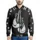 thumbnail image 3 of Chaqueta de vuelo más nueva de 2024, estampado de patrón de boxeo, ropa de calle para uso diario, cuello alto, manga larga, abrigo de gran tamaño, chaquetas de bombardero, 3 of 4