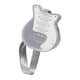 thumbnail image 5 of Bolso de hombro con forma de guitarra para mujer, de piel sintética, ligero, tipo bandolera. Plata, 5 of 9