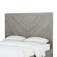 thumbnail image 3 of Alliso Full Size Bed, Tall Panel Headboard, Herringbone Style, Gray Acacia, 3 of 5
