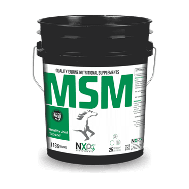 NXP Supplements MSM Joint Support Powder Supplement for Horses, Unflavored, 25 lbs
