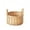 B, variant on ZhangC Handwoven Wicker Round Flower Basket with Handle, 7.9x3.9 Inch Natural Willow Multipurpose Storage Basket, Rustic Home Decor Organizer for Picnic, Fruit, Flowers and Desktop