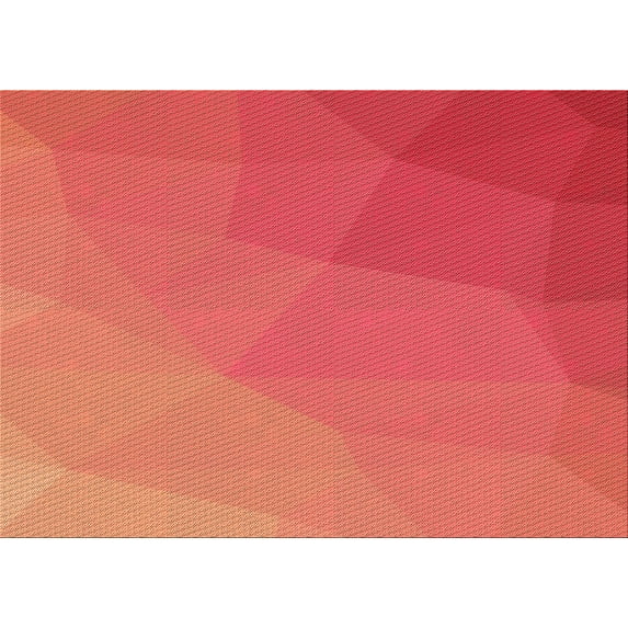 Ahgly Company Indoor Rectangle Patterned Ferrari Red Area Rugs, 5' x 8'