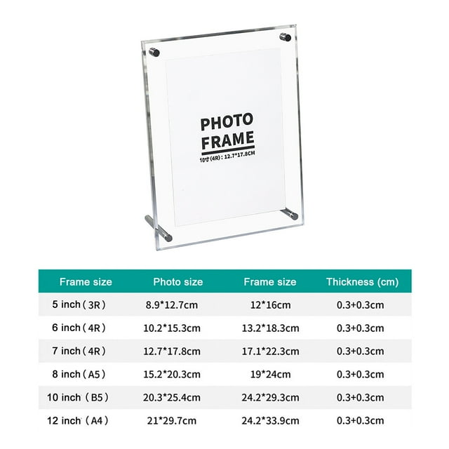Clear Acrylic Display,Transparent Photo Frame Acrylic Acrylic Photo Frame Acrylic Picture Frame Dependable Performance