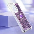 thumbnail image 6 of Case for Motorola Moto Edge 5G 2024 Case Liquid Glitter with Ring Kickstand,Cute Sparkle Quicksand Flowing Shockproof Case for Moto Edge 5G 2024 Purple YBR, 6 of 14
