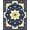 Blue, Pattern 9, variant on ODIKA 4'x6' Machine Washable Non-Slip Area Rug, Vintage Jar with Decorative Lattice and Botanical Embellishments High Traffic Rug, Beige, 122987