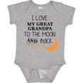 thumbnail image 3 of Inktastic I Love My Great Grandpa to the Moon and Back Boys or Girls Baby Bodysuit, 3 of 5