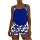 thumbnail image 2 of Traje de baño de dos piezas para mujer, tankini, estampado de hojas, bikini dividido, traje de baño de dos piezas para mujer, tankinis, trajes de baño de 2 piezas para mujer, trajes de baño para mujer, 2 of 7