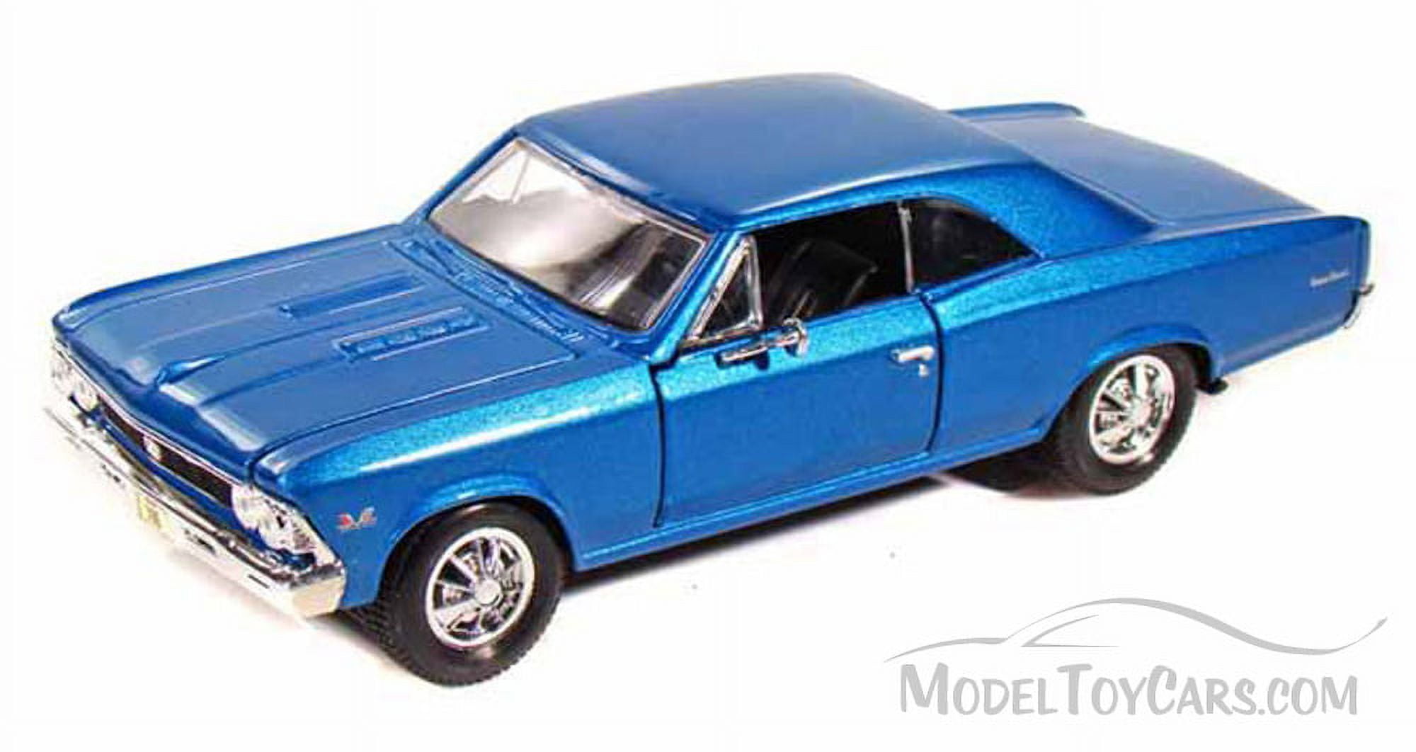 Diecast 1966 Chevrolet Chevelle SS 396 Blue Metallic 1/24