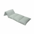 thumbnail image 4 of Modern Floor Pillow Lounger Cover, Vertical Thin and Bold Stipes Optical Pattern Retro Style Abstract Print, Nap Mat Printed Fabric Case for 5 Pillows, 88" x 36", Pale Sage Green White, by Ambesonne, 4 of 5