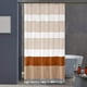 thumbnail image 1 of Cortina de ducha de lino sintético, impermeable, con borlas, cortinas de baño, naranja, 1 of 6