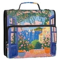thumbnail image 5 of FORMRS Zipper Binder with Shoulder Strap 2-inch Ring 500 Sheet Capacity File Bag, Blue Window, 5 of 5