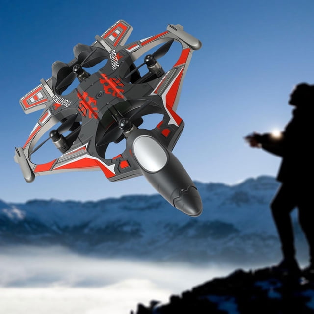 Avión teledirigido de control remoto, fácil de controlar, con helicóptero de juguete ligero para adolescentes, principiantes, adultos y niños, regalo Batería roja 2