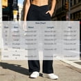 thumbnail image 3 of LEAVINGSUO Cargo Pants Women High Waist Yoga Pants Wide Leg Stretchy Work Pants With Pockets Casual Pants For Workout Dark Blue S, 3 of 7