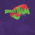 thumbnail image 5 of Space Jam Logo Mens Lined Mesh Shorts, Purple, Large, 5 of 6