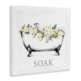 thumbnail image 2 of Stupell Industries Shabby Chic Soak Floral Bathtub Canvas Art, 17 x 17, by Lettered and Lined, 2 of 7