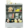 thumbnail image 4 of GVN 3-Tier Children's Multi-Functional Bookcase Toy Storage Bin Floor Cabinet-Gray, Toy Organizers and Storage for Kids, Boys, Girls, Nursery, 4 of 9