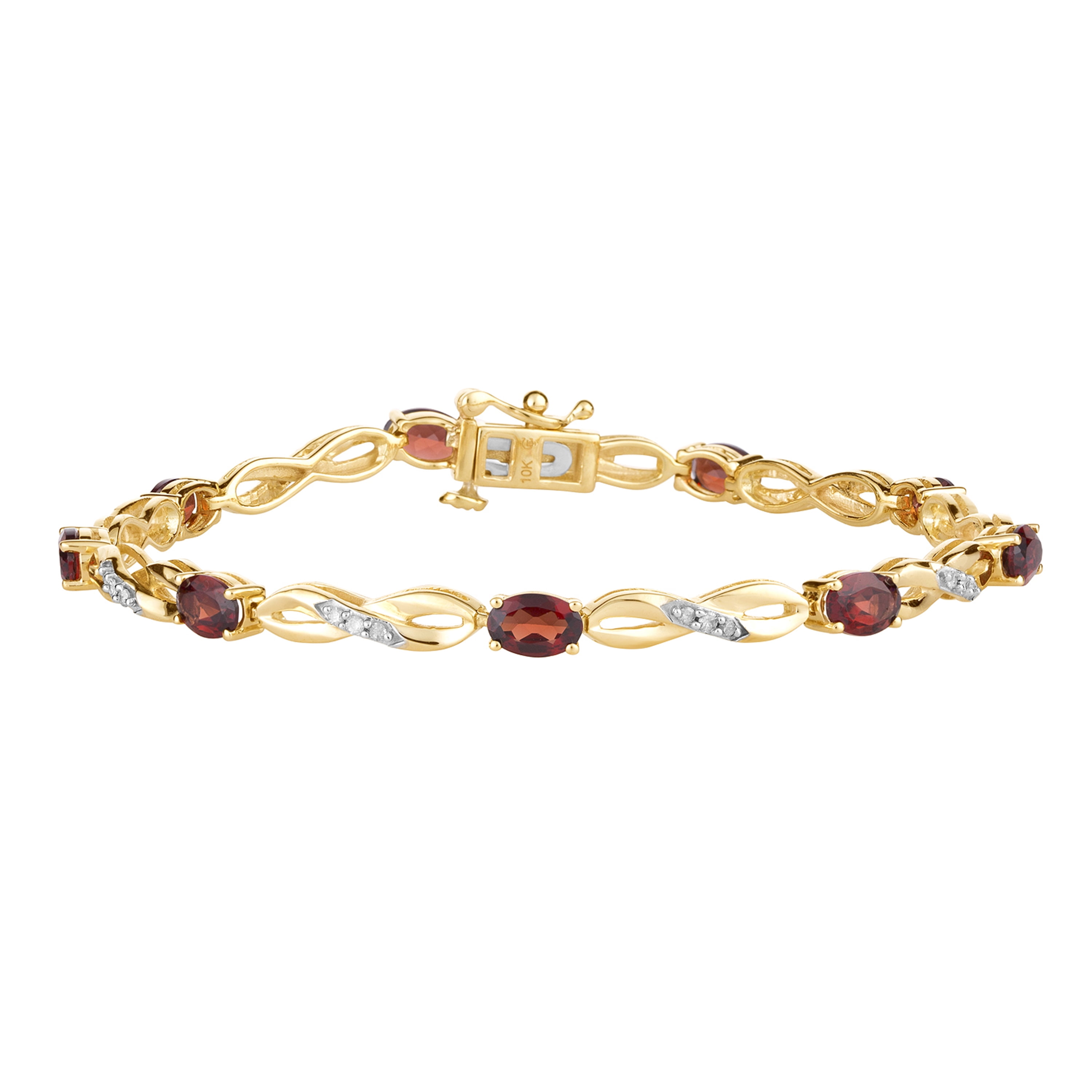 10k Gold & 1/5 Carat T.W. Diamond Bracelet