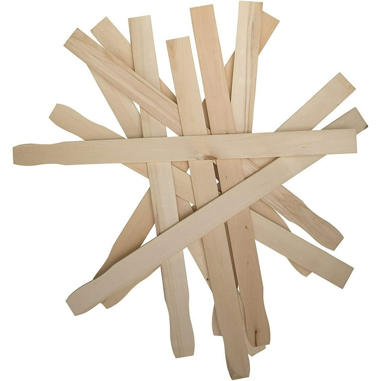 25/50/100PCS Wooden 8” Paint Sticks Wooden Paint Stirrers Bulk Hardwood for Wood  Crafts Paint mixing - AliExpress