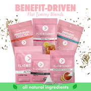 FLAT TUMMY Detox Tea (2 Week Program) – 2-Step, All Natural Cleanse with Senna, Green Tea