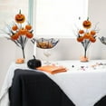 thumbnail image 3 of Halloween Desktop Ornament Decorative Picks with Pumpkins and Eyeball Floral for Centerpiece Home 2PCS, 3 of 3