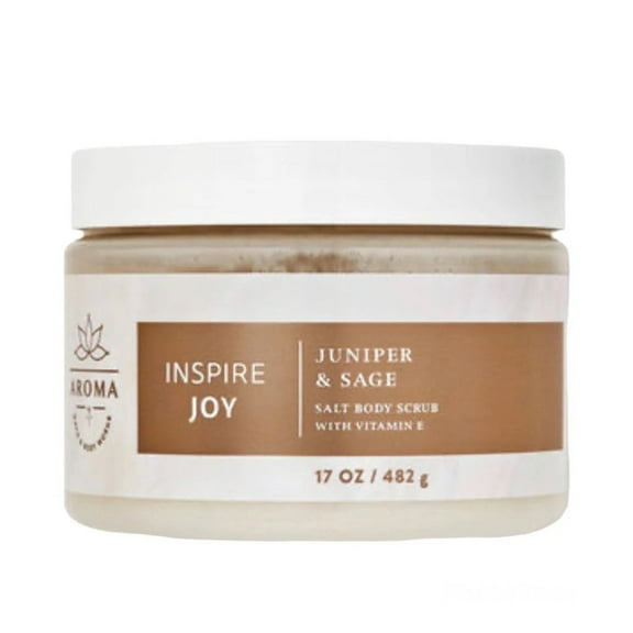 Bath  Body Works Aromatherapy Juniper Sage Salt Body Scrub 17oz / 482g