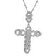 thumbnail image 4 of Crystal Rhinestone Collar De Cadena Para Hombres Con Crucifijo, Collar Colgante, Collar De , Gargantilla De Cristal Colgante Plata Yuyangstore collar de cruz, 4 of 8