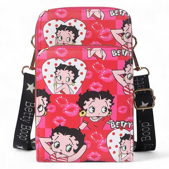 Betty Boop Crossbody Wallet - BWV83123070 (One Size, BWV83123070#AH)