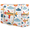 Multicolour 2, variant on Airplane Tote Beach Bag for Women Ladies with Zipper Plane Large Waterproof Sandproof Swim Pool Bag