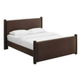 thumbnail image 1 of Pemberly Row Contemporary Queen Platform Bed in Chocolate Brown, 1 of 9