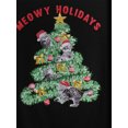 thumbnail image 5 of Hybrid Juniors Meowy Holidays Graphic T-Shirt, 5 of 6