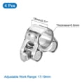 thumbnail image 2 of Uxcell T-Bolt Hose Clamp 4Pack 17-19mm 201 Stainless Steel Intake Intercooler Clamps, 2 of 4