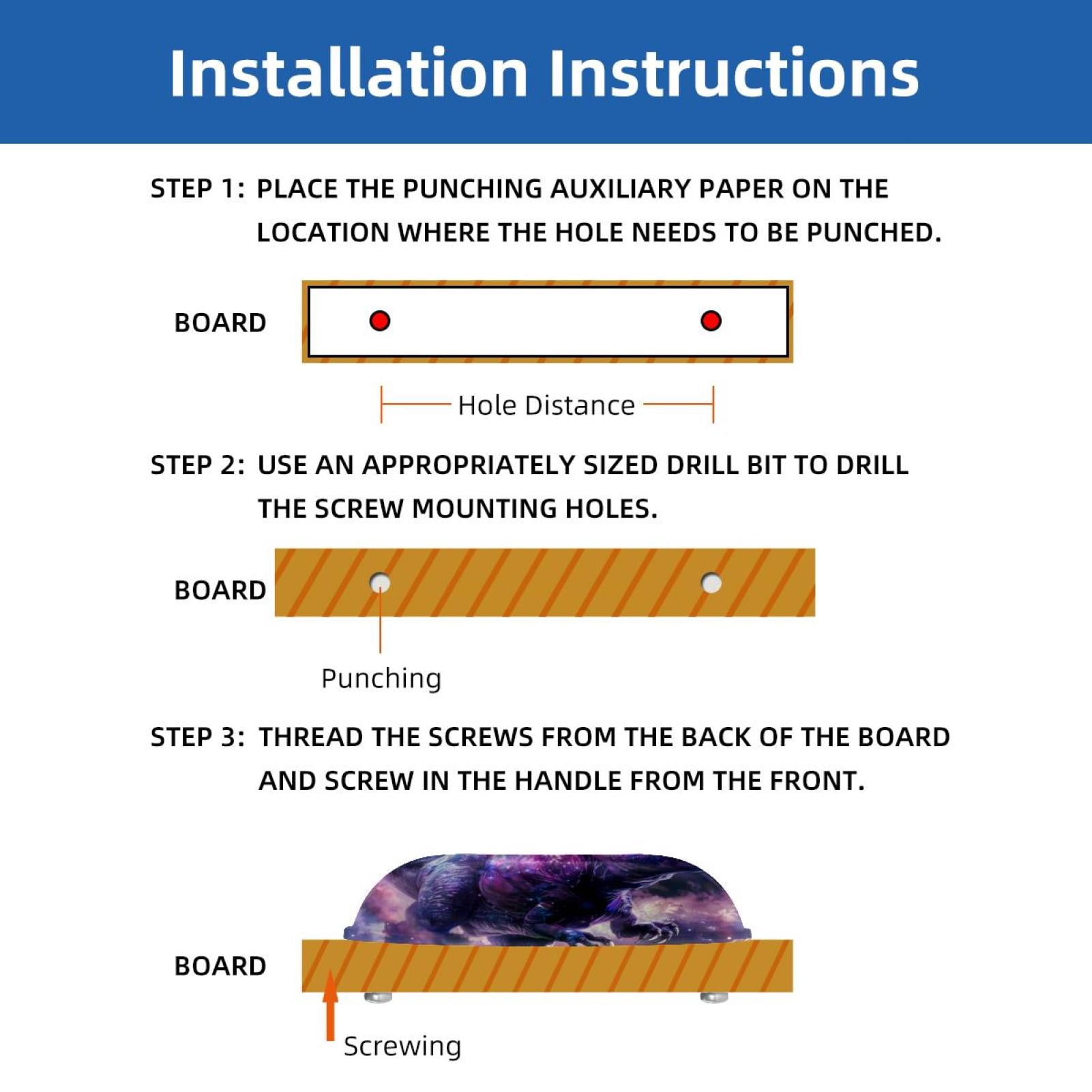 PhooArto 6 Pcs Cup Drawer Pulls, Cool Dinosaur on Purple Galaxy Shell Shape Handles Cabinet Knobs for Dresser Cupboard Closet Wardrobe with Screws