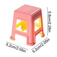 thumbnail image 3 of Mini Stool Shaped Lamp Ornament Lighting - Plastic Desk Decorative Light, Soft Eye Protection, Stable Non-Tip Base, Easy Control Buttons, Pink, 3 of 6