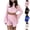 Black, variant on JSGEK Womens Off Shoulder Pajama Sets Long Sleeve Ruffle Design Soft Fabric Relaxed Silhouette for Home Relaxation Blue S